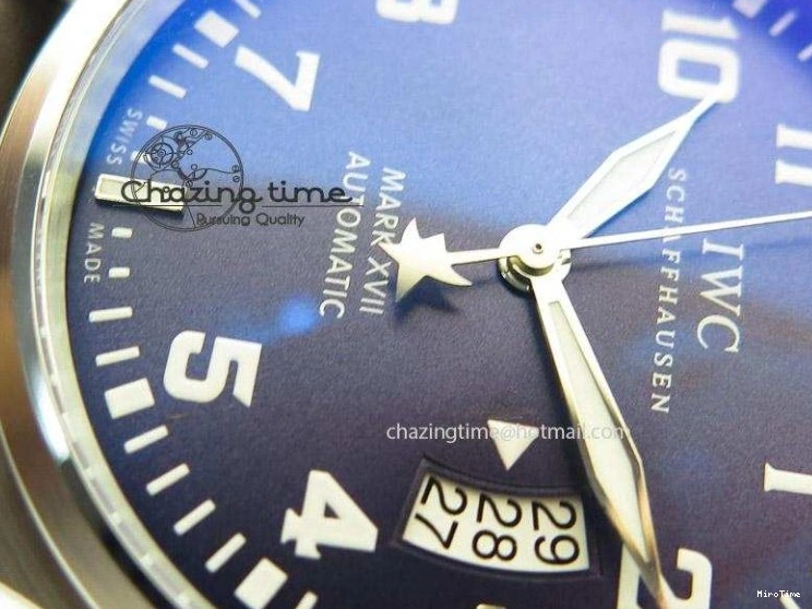 MIROTIME 0405 Mark XVII Le Petit Prince MK Maker 1:1 Best Edition SS Blue Dial A2892 On Brown Leather Strap GoodFit 7379